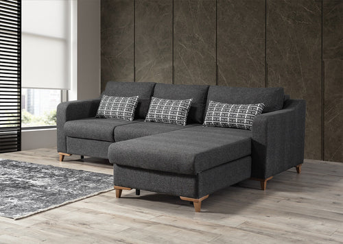 Colțar Extensibil 3+1 locuri cu șezlong JAVA 255 x 200 cm, Opțiuni culoare