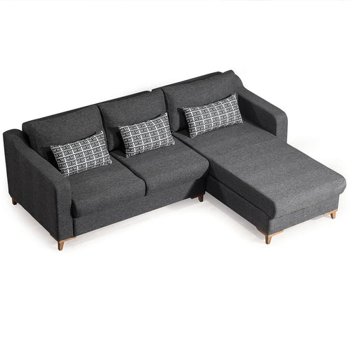 Colțar Extensibil 3+1 locuri cu șezlong JAVA 255 x 200 cm, Opțiuni culoare