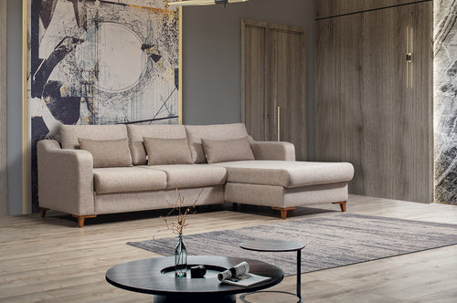 Colțar Extensibil 3+1 locuri cu șezlong JAVA 255 x 200 cm, Opțiuni culoare