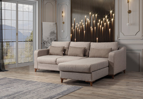 Colțar Extensibil 3+1 locuri cu șezlong JAVA 255 x 200 cm, Opțiuni culoare