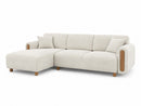 Colțar Extensibil cu depozitare 3+1 locuri OPTIMUS PERLA 240 x 140 cm, Opțiuni culoare 