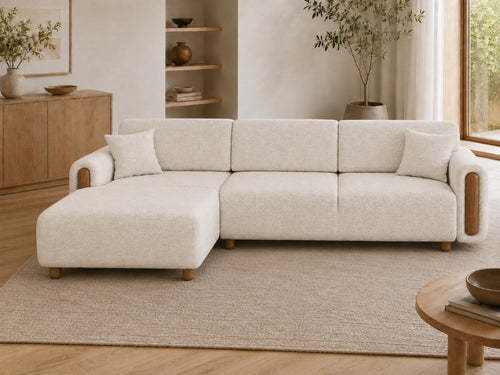 Colțar Extensibil cu depozitare 3+1 locuri OPTIMUS PERLA 240 x 140 cm, Opțiuni culoare 