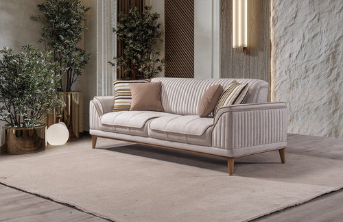 Canapea extensibilă 3 locuri MAGNUM 230 cm, material: Catifea, picioarelor: lemn ,