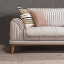 Canapea extensibilă 3 locuri MAGNUM 230 cm, material: Catifea, picioarelor: lemn , din stanga