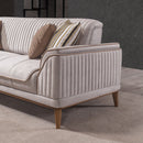 Canapea extensibilă 3 locuri MAGNUM 230 cm, material: Catifea, picioarelor: lemn , din lateral