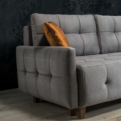 Colțar Extensibil 3+1 locuri cu șezlong NERA 240 x 145 cm - Maroom