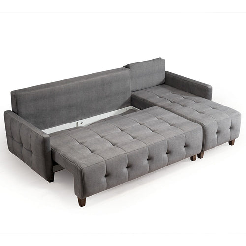 Colțar Extensibil 3+1 locuri cu șezlong NERA 240 x 145 cm - Maroom