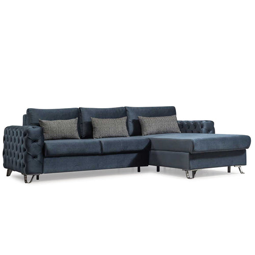 Colțar Extensibil 3+1 locuri cu șezlong VILLA 265 x 200 cm, Opțiuni culoare