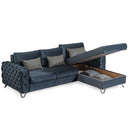 Colțar Extensibil 3+1 locuri cu șezlong VILLA 265 x 200 cm, Opțiuni culoare