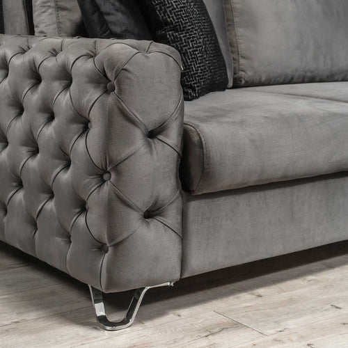 Colțar Extensibil 3+1 locuri cu șezlong VILLA 265 x 200 cm, Opțiuni culoare