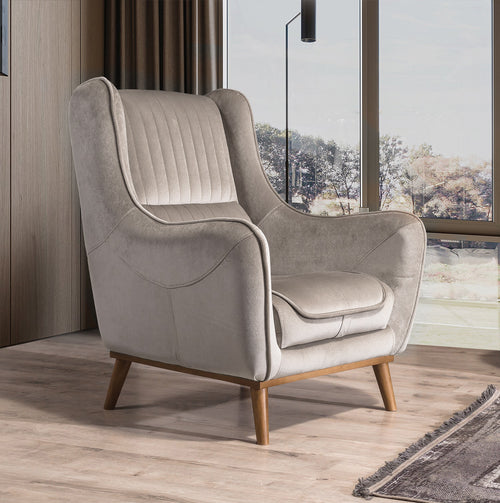 Fotoliu MAGNUM 82 cm, material: Catifea, picioarelor: Metal sau lemn