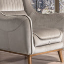 Fotoliu MAGNUM 82 cm, material: Catifea, picioarelor: Metal sau lemn, detalie