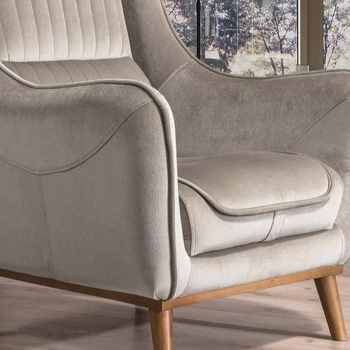 Fotoliu MAGNUM 82 cm, material: Catifea, picioarelor: Metal sau lemn, detalie