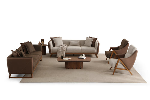 Canapea RAMADA 3 locuri 238 cm, Opțiuni culoare - Maroom