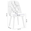 Scaun ELEGANTE-MR, Lemn masiv, Opţiuni culoare - Maroom