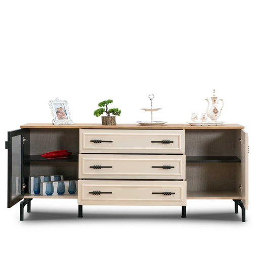 Comodă ORBIT 2 uși 3 sertare 190 x 81 cm - Maroom