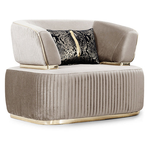 Fotoliu DORE, material:  țesătură , picioarelor;Metal