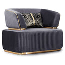 Fotoliu DORE, material:  țesătură , picioarelor;Metal