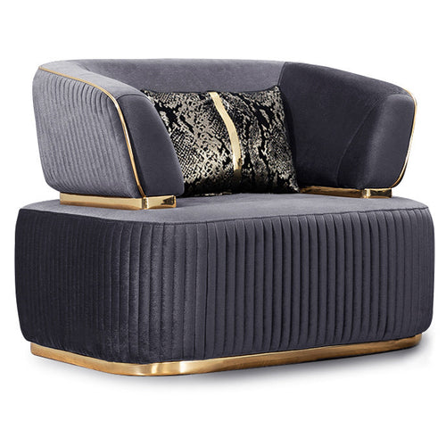 Fotoliu DORE, material:  țesătură , picioarelor;Metal