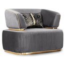 Fotoliu DORE, material:  țesătură , picioarelor;Metal