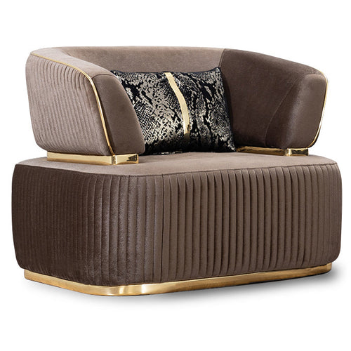 Fotoliu DORE, material:  țesătură , picioarelor;Metal