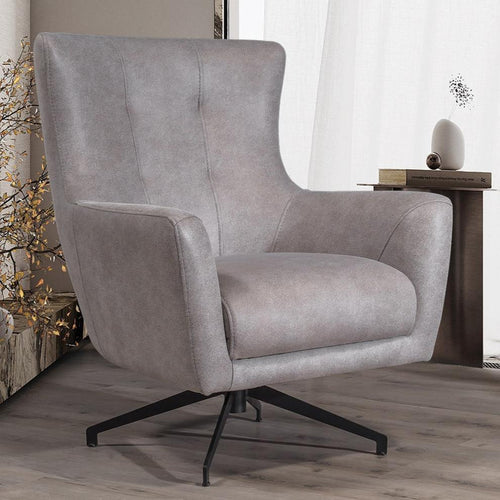 Fotoliu TERRA 77 cm, Țesătură cu aspect de piele, Tipul picioarelor: Metal