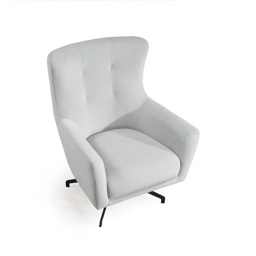 Fotoliu TERRA 77 cm, Țesătură cu aspect de piele, Tipul picioarelor: Metal ,   din sus