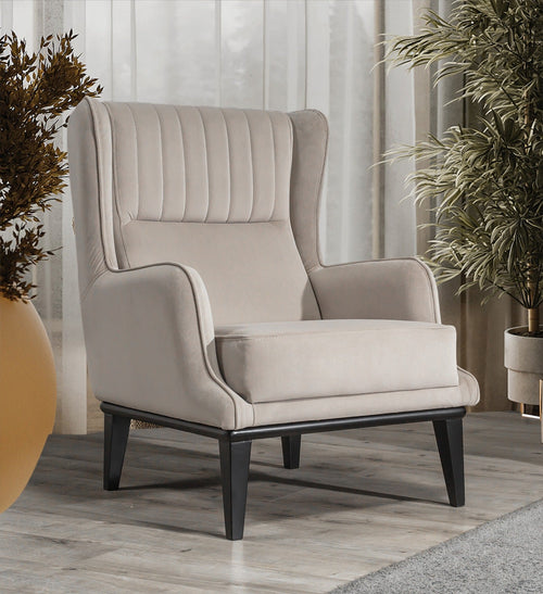 Fotoliu AVIVA fotoliu material Țesătură   , picioarelor: Lemn,