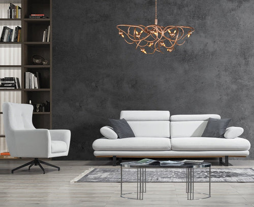 Fotoliu TERRA 77 cm, Țesătură cu aspect de piele, Tipul picioarelor: Metal ,   1 canapea 1  fotoliu