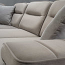 Colțar Extensibil 6 locuri AVIVA 305 x 305 cm, material: Catifea exclusivă, picioarelor: Lemn, detalie