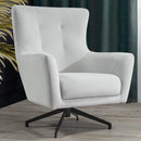 Fotoliu TERRA 77 cm, Țesătură cu aspect de piele, Tipul picioarelor: Metal