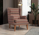 Fotoliu AVIVA fotoliu material Țesătură cu desenat  , picioarelor: Lemn,