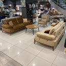 Canapea extensibilă GALAXY , Tip material:&nbsp;Catifea exclusivă, Tipul picioarelor: Lemn , 2 canapea 1 fotoliu  