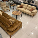 Canapea extensibilă GALAXY , Tip material:&nbsp;Catifea exclusivă, Tipul picioarelor: Lemn , 2 canapea 1 fotoliu  