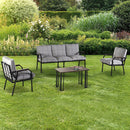 Canapea de grădină 3 locuri SIESTA cu perne, Opțiuni culoare