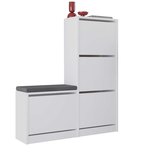 Banchetă cu depozitare DUMA perna pentru șezut 4 uși 105 cm, Opțiuni culoare