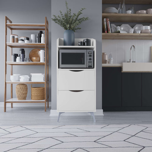 Comodă NELL 2 rafturi 2 sertare 60 x 136 cm, Opțiuni culoare