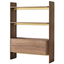 Bibliotecă ASTRA 2 rafturi 2 sertare 128 x 175 cm - Maroom