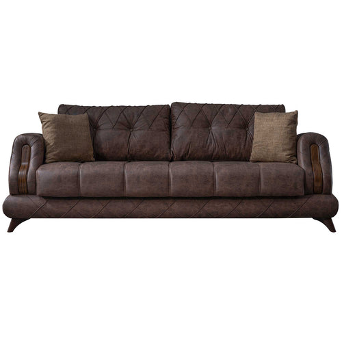 Canapea extensibilă PRINCE, Tipul picioarelor: Lemn,  din fata