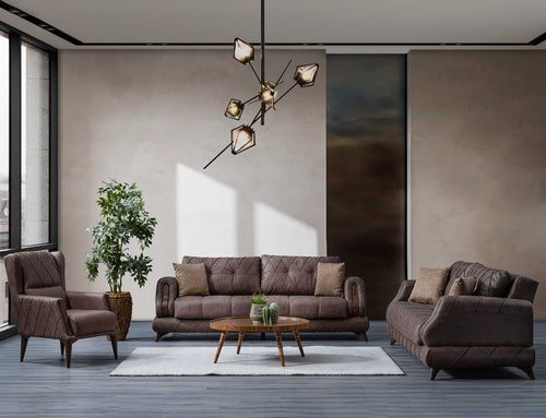 Fotoliu PRINCE 95 cm  ,  Tipul picioarelor: Lemn,  setul 1 fotoliu 2 canapele