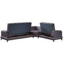 Colțar Extensibil PRINCE 3+2 locuri , Tip material: Stofă exclusivă, Tipul picioarelor:Lemn , extensibila detalie