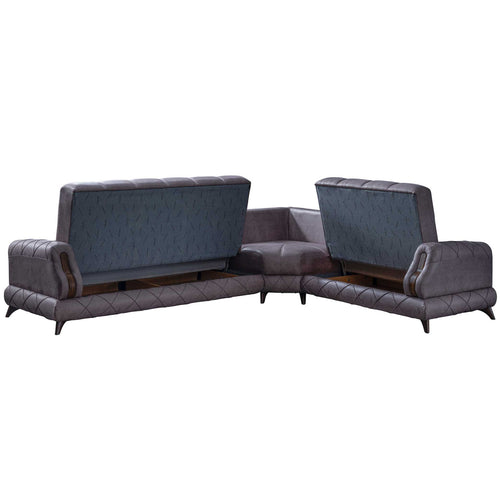 Colțar Extensibil PRINCE 3+2 locuri , Tip material: Stofă exclusivă, Tipul picioarelor:Lemn , extensibila detalie