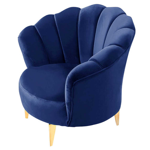 Fotoliu EMERALD NW, material:Catifea, picioarelor: Auriu , din lateral