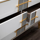 Comodă LOTTO 6 sertare 130 x 81 cm, Alb