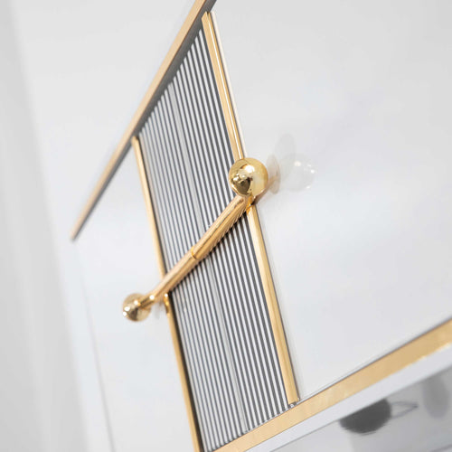 Dulap de perete LOTTO 3 rafturi 2 uși 174 x 30 cm, Alb