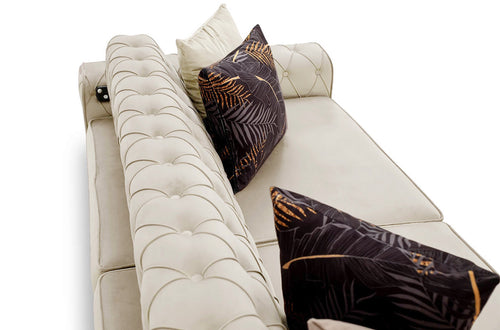 Canapea extensibilă 3 locuri LOTUS 220 cm, Easy clean, Opțiuni culoare