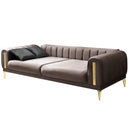 Canapea extensibilă 3 locuri EMERALD NW 215 cm, material:Catifea, picioarelor: auriu,  detalie extensibila