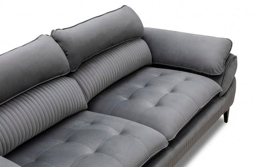 Canapea extensibilă 3 locuri MONREAL, Tip material:&nbsp;Catifea exclusivă, Tipul picioarelor: Poliuretan cu acoperire naturală foarte durabil , detalie