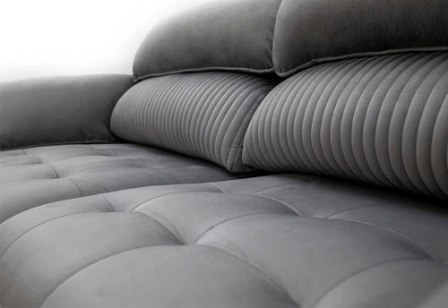 Canapea extensibilă 3 locuri MONREAL, Tip material:&nbsp;Catifea exclusivă, Tipul picioarelor: Poliuretan cu acoperire naturală foarte durabil, detalie