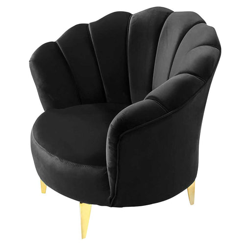 Fotoliu EMERALD NW, material:Catifea, picioarelor: Auriu , din lateral